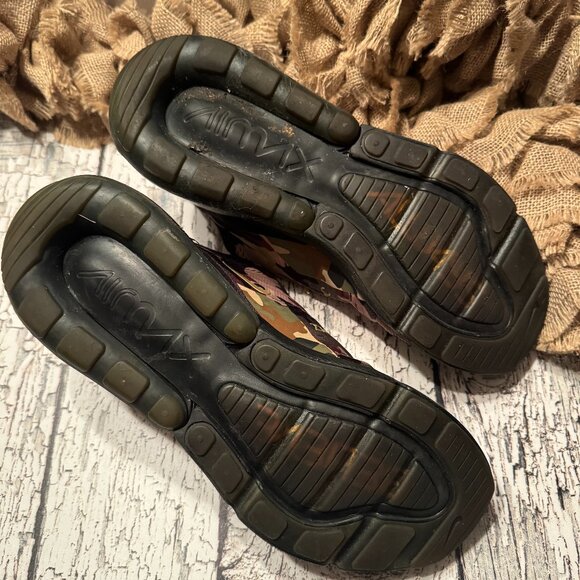 Mens Nike AirMax Sneakers Camo Black - Picture 5 of 6